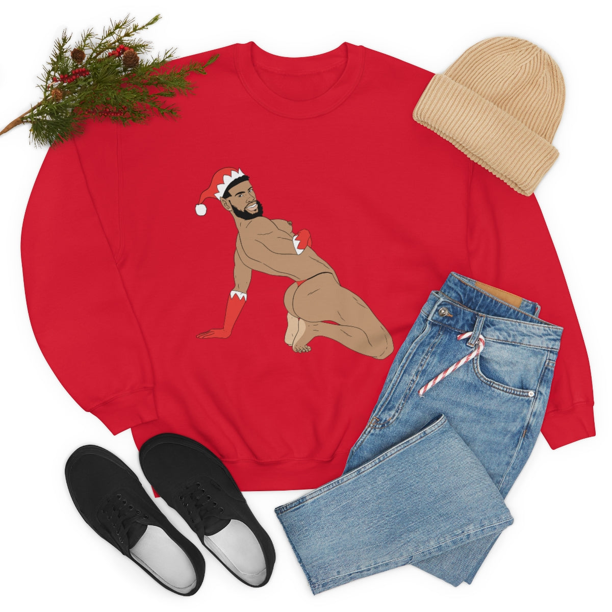 'Sexy Elf #2' Crewneck Sweatshirt