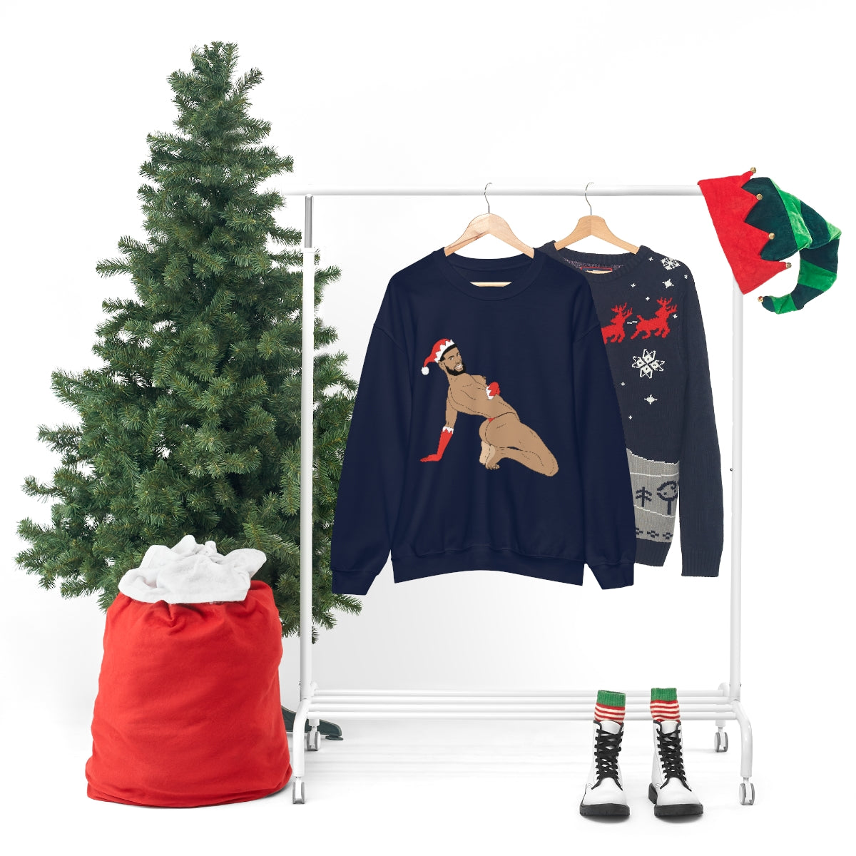 'Sexy Elf #2' Crewneck Sweatshirt