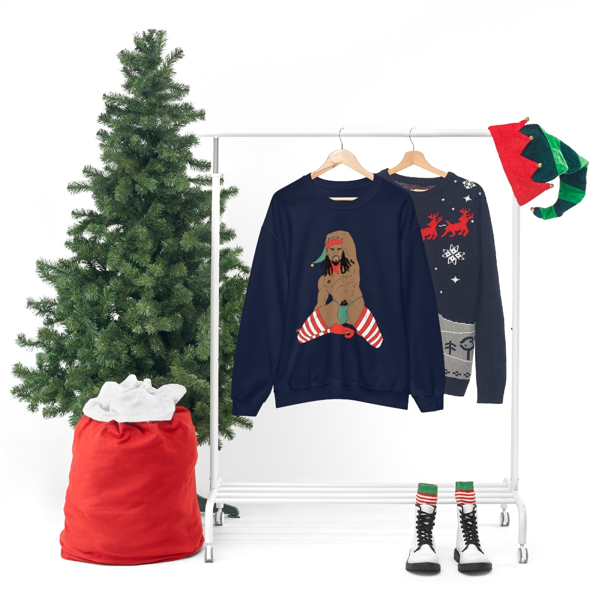 'Sexy Elf #3' Crewneck Sweatshirt