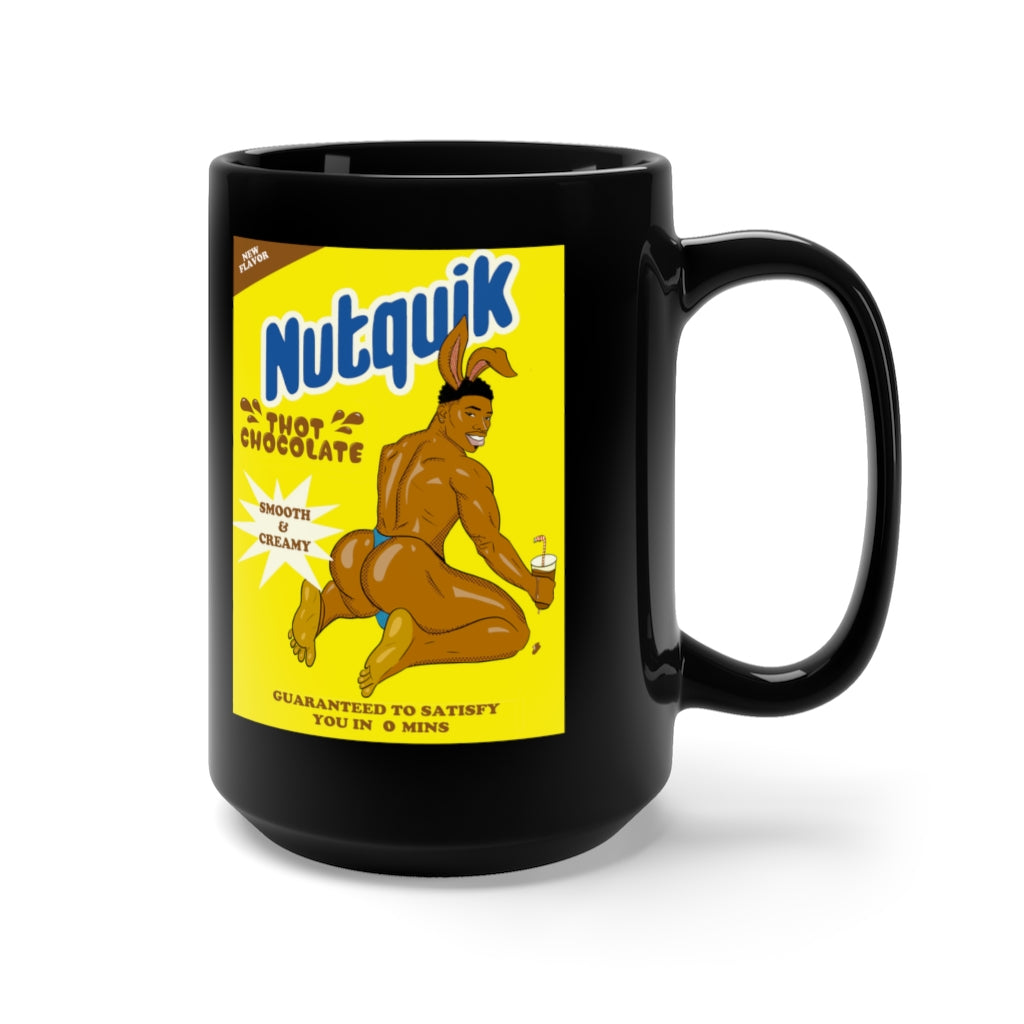 Nutquik Black Mug 15oz