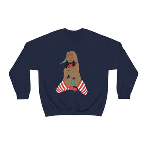 'Sexy Elf #3' Crewneck Sweatshirt