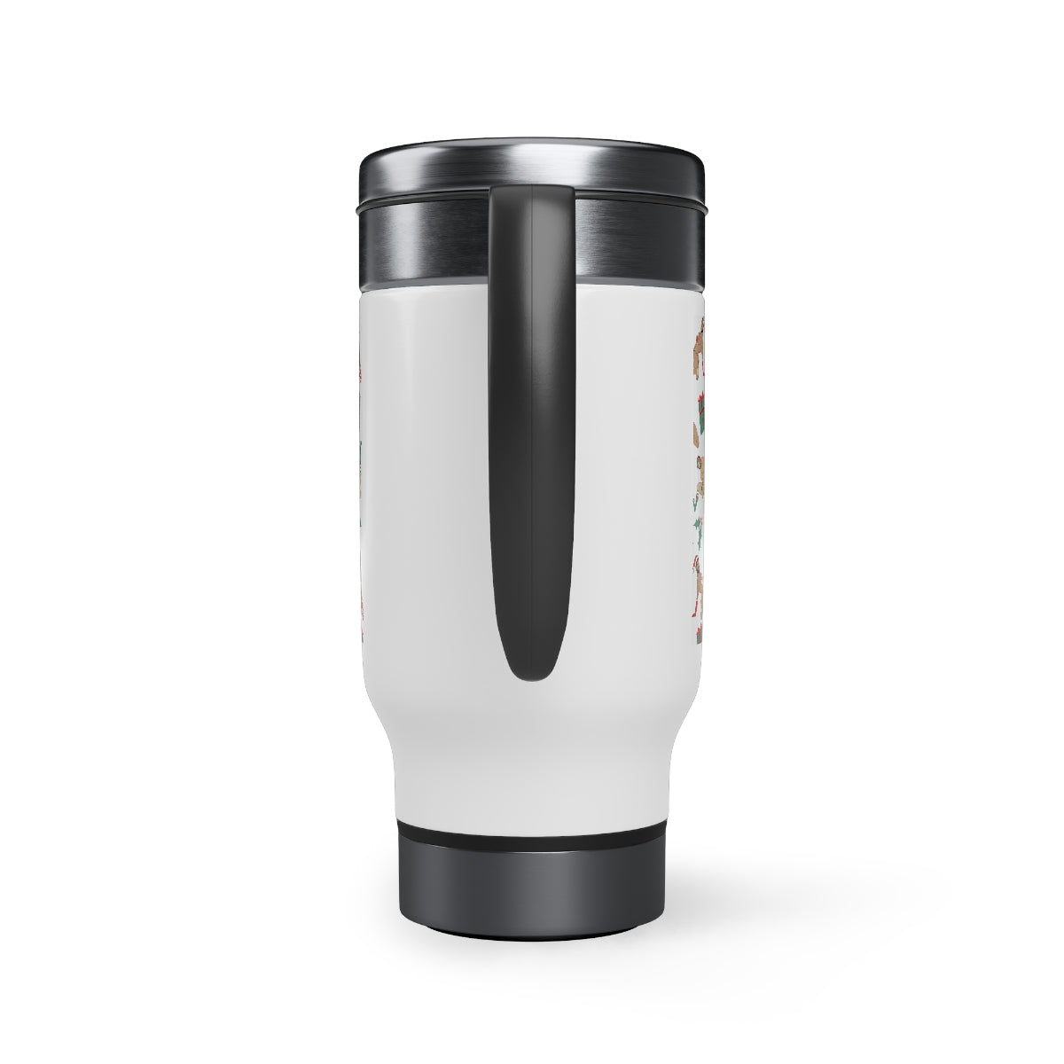 'Sexy X-Mas Elves' Steel Travel Mug with Handle, 14oz