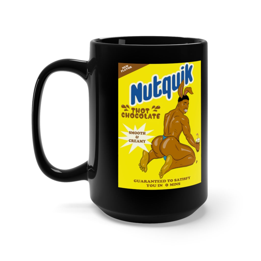 Nutquik Black Mug 15oz