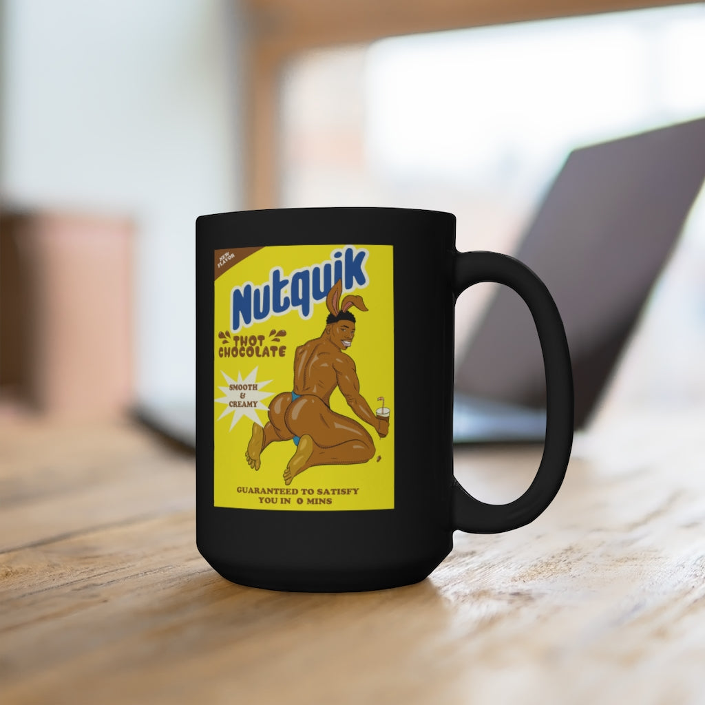 Nutquik Black Mug 15oz