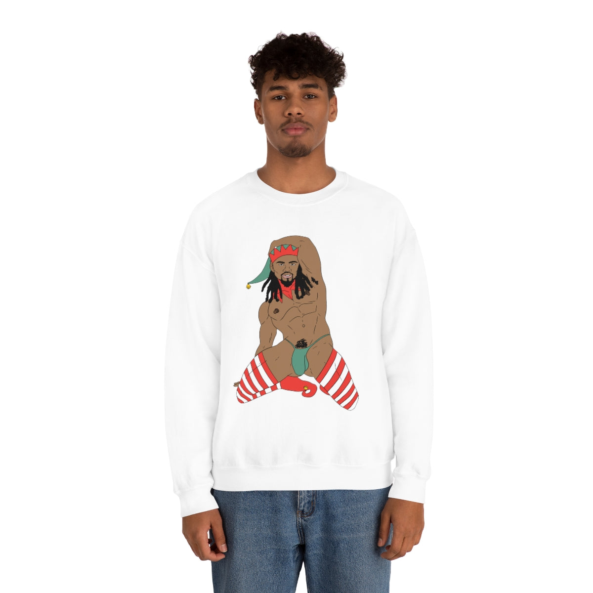 'Sexy Elf #3' Crewneck Sweatshirt