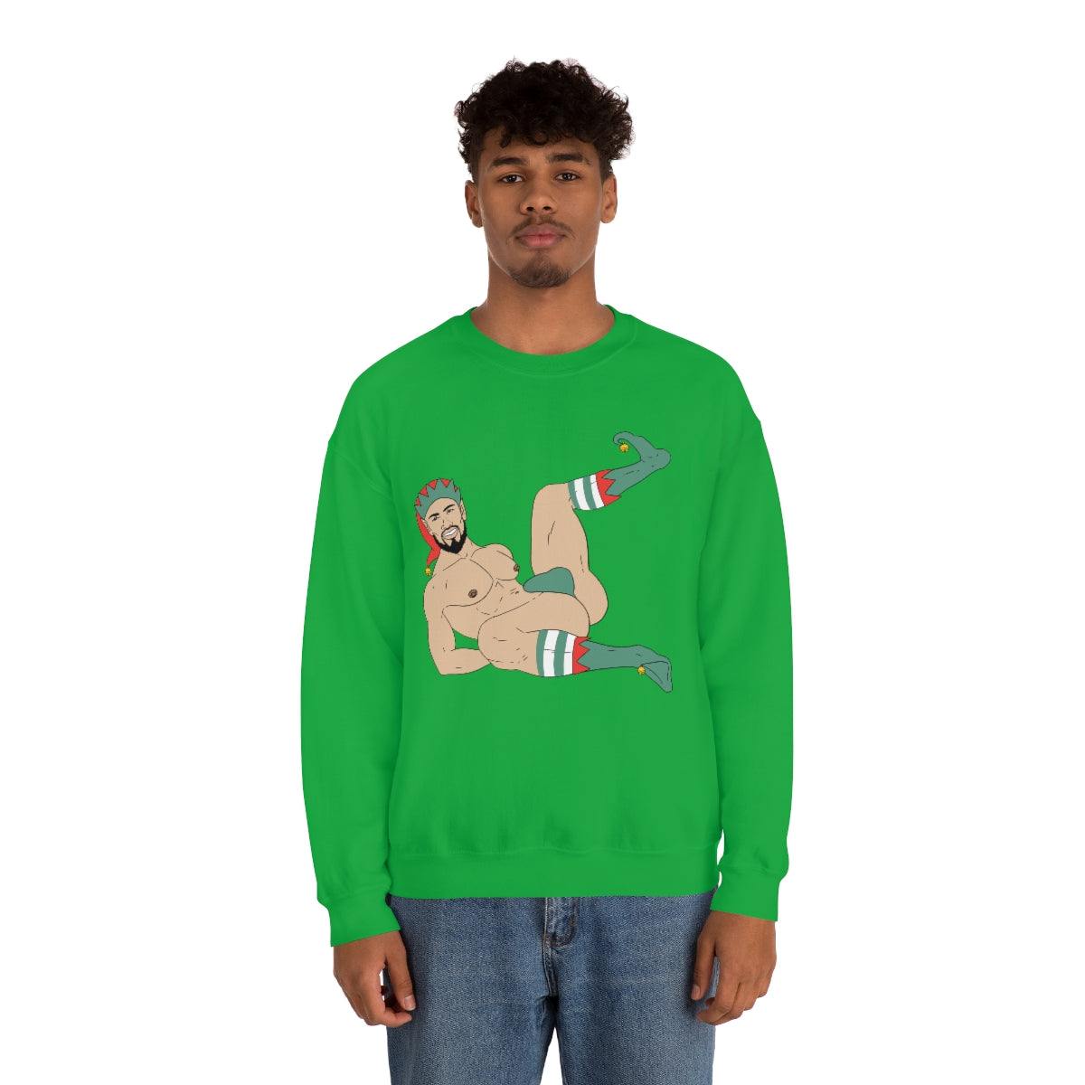 'Sexy Elf #1' Crewneck Sweatshirt