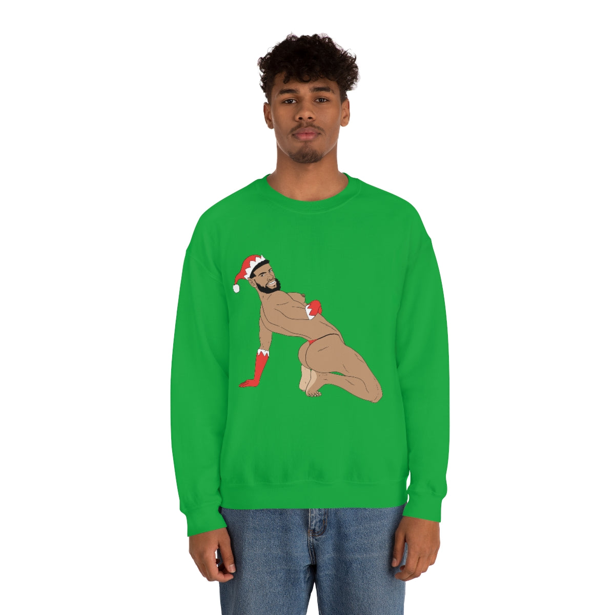 'Sexy Elf #2' Crewneck Sweatshirt