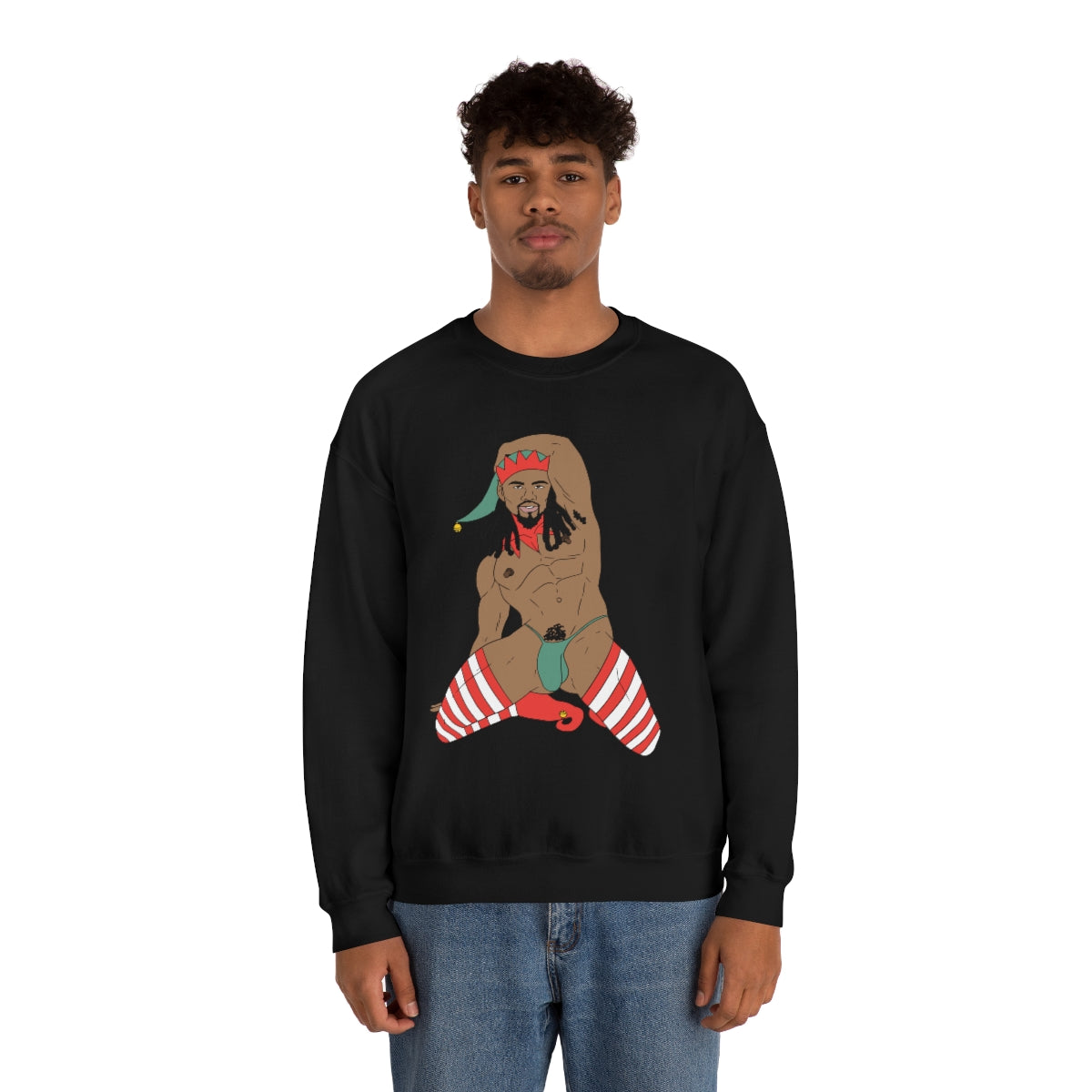 'Sexy Elf #3' Crewneck Sweatshirt