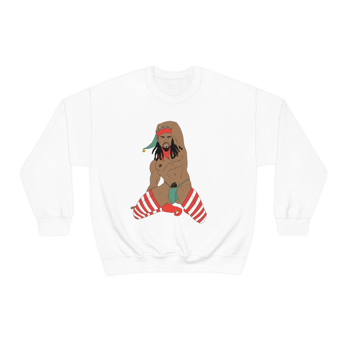 'Sexy Elf #3' Crewneck Sweatshirt