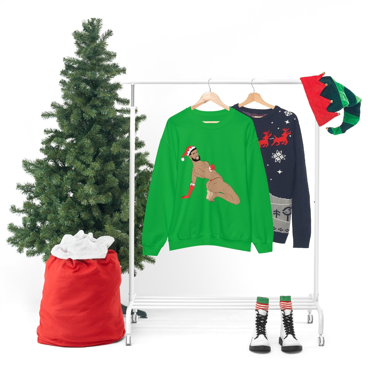 'Sexy Elf #2' Crewneck Sweatshirt