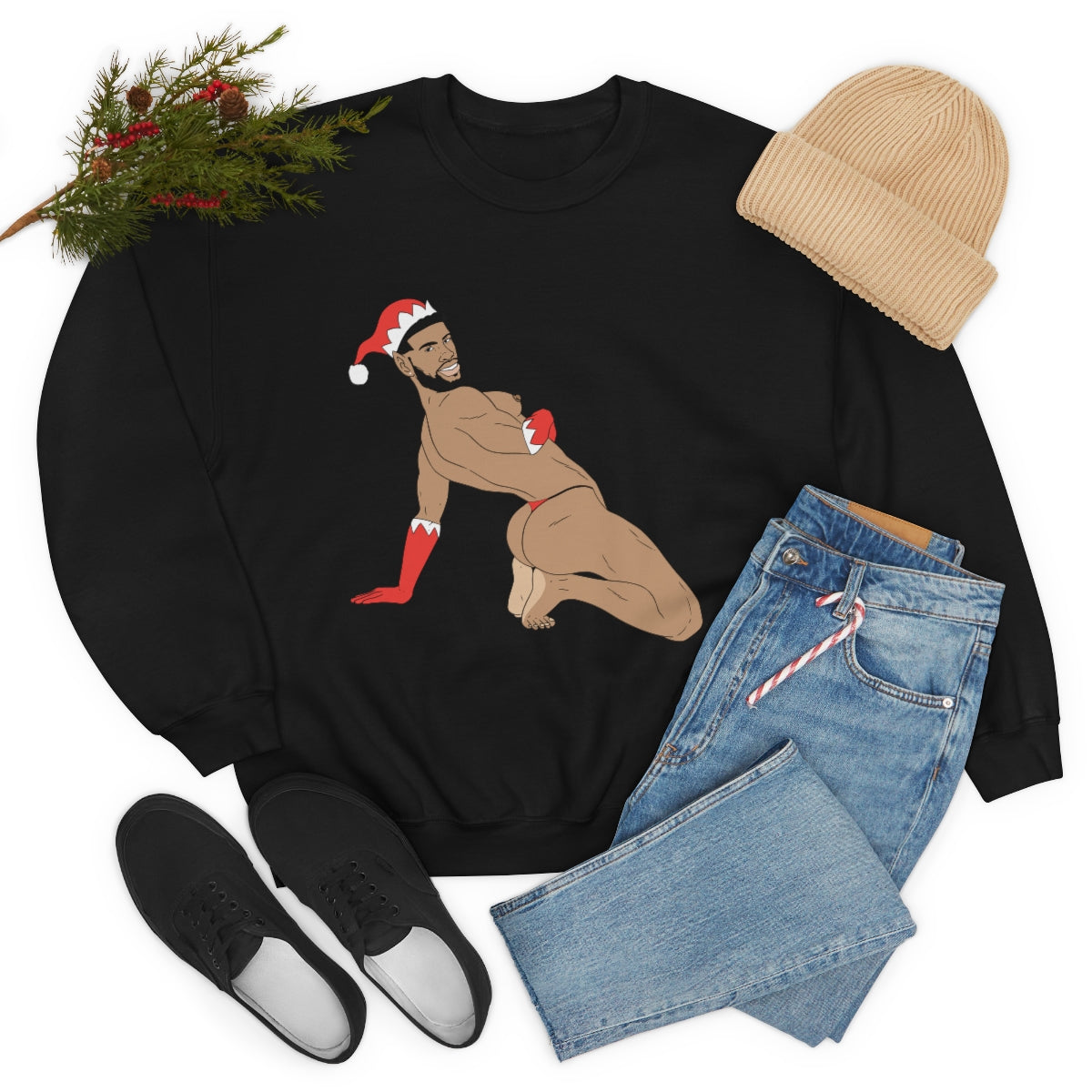 'Sexy Elf #2' Crewneck Sweatshirt