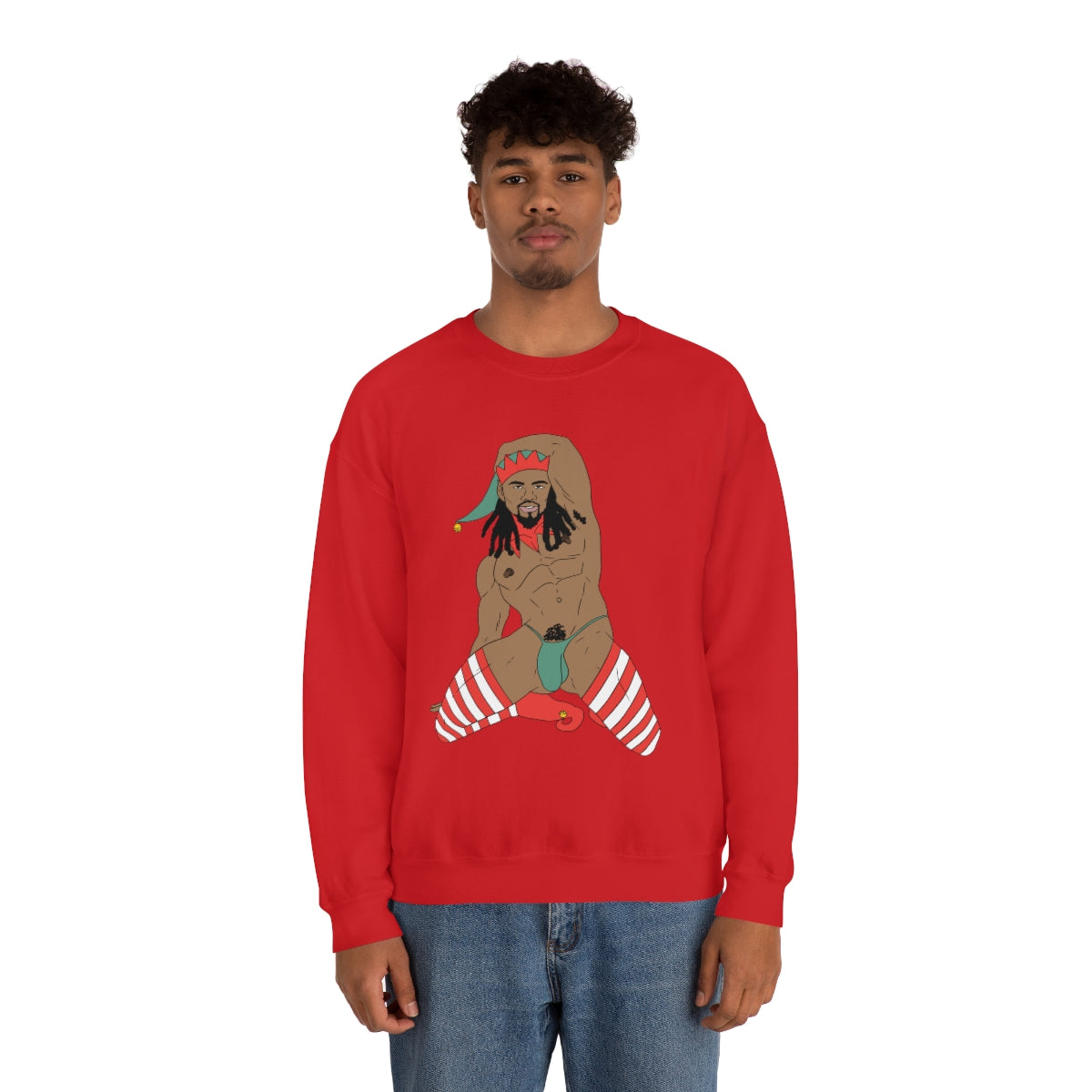 'Sexy Elf #3' Crewneck Sweatshirt