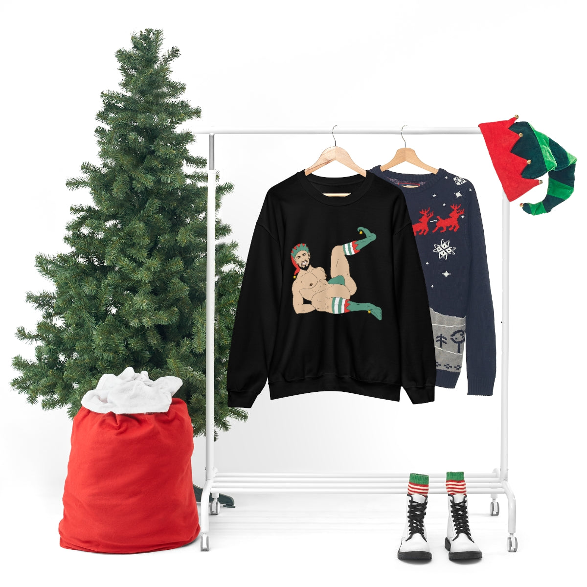 'Sexy Elf #1' Crewneck Sweatshirt