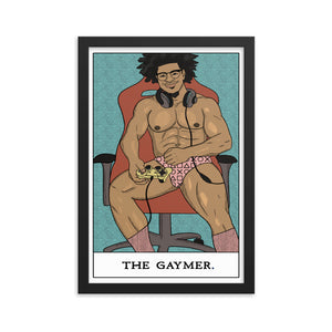 'The Gaymer' Tarot Framed poster