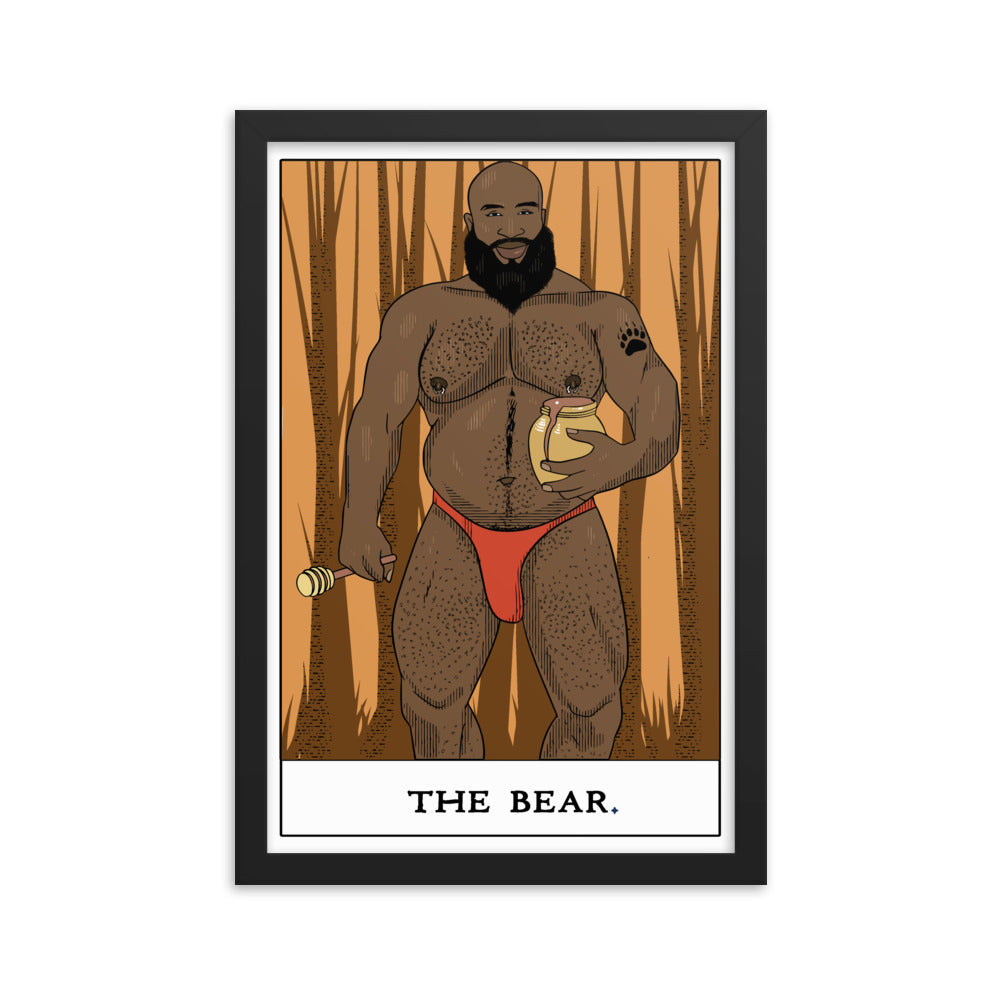 'The Bear' Tarot Framed poster