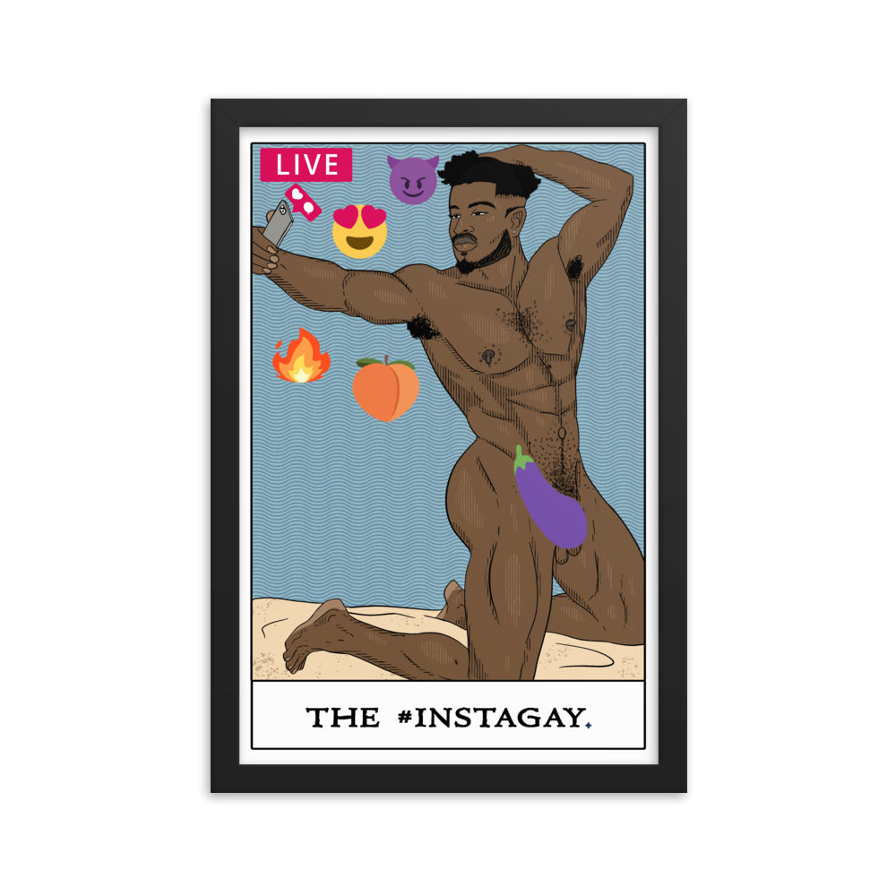 'The #Instagay' Tarot Framed poster