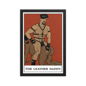 'The Leather Daddy' Tarot Framed poster