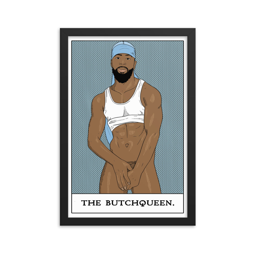 'The Butchqueen' Framed poster