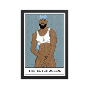 'The Butchqueen' Framed poster