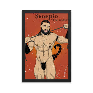 'Scorpio' Framed poster