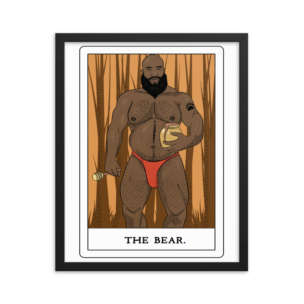 'The Bear' Tarot Framed poster