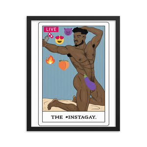 'The #Instagay' Tarot Framed poster