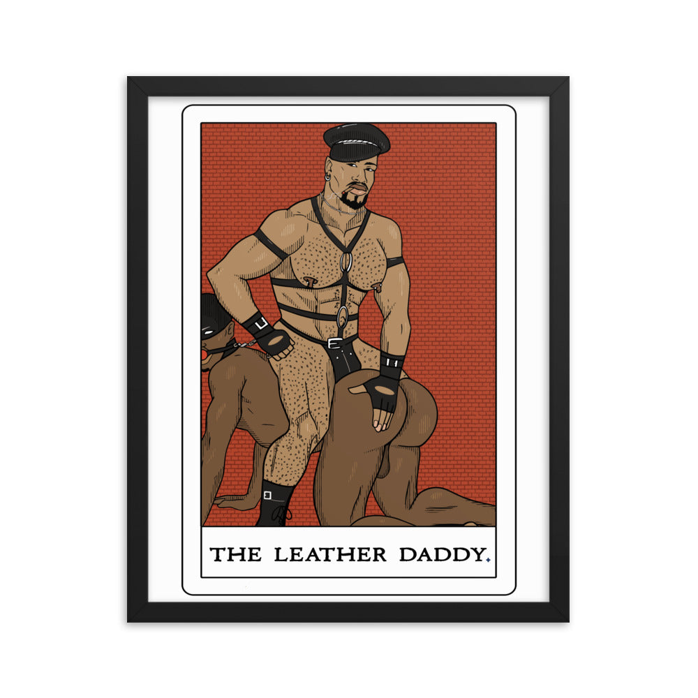 'The Leather Daddy' Tarot Framed poster