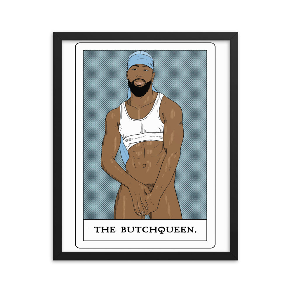 'The Butchqueen' Framed poster