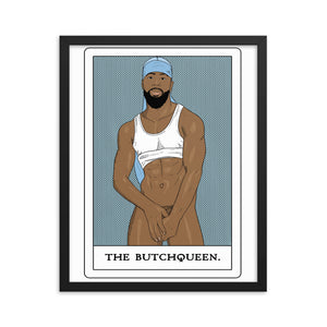 'The Butchqueen' Framed poster