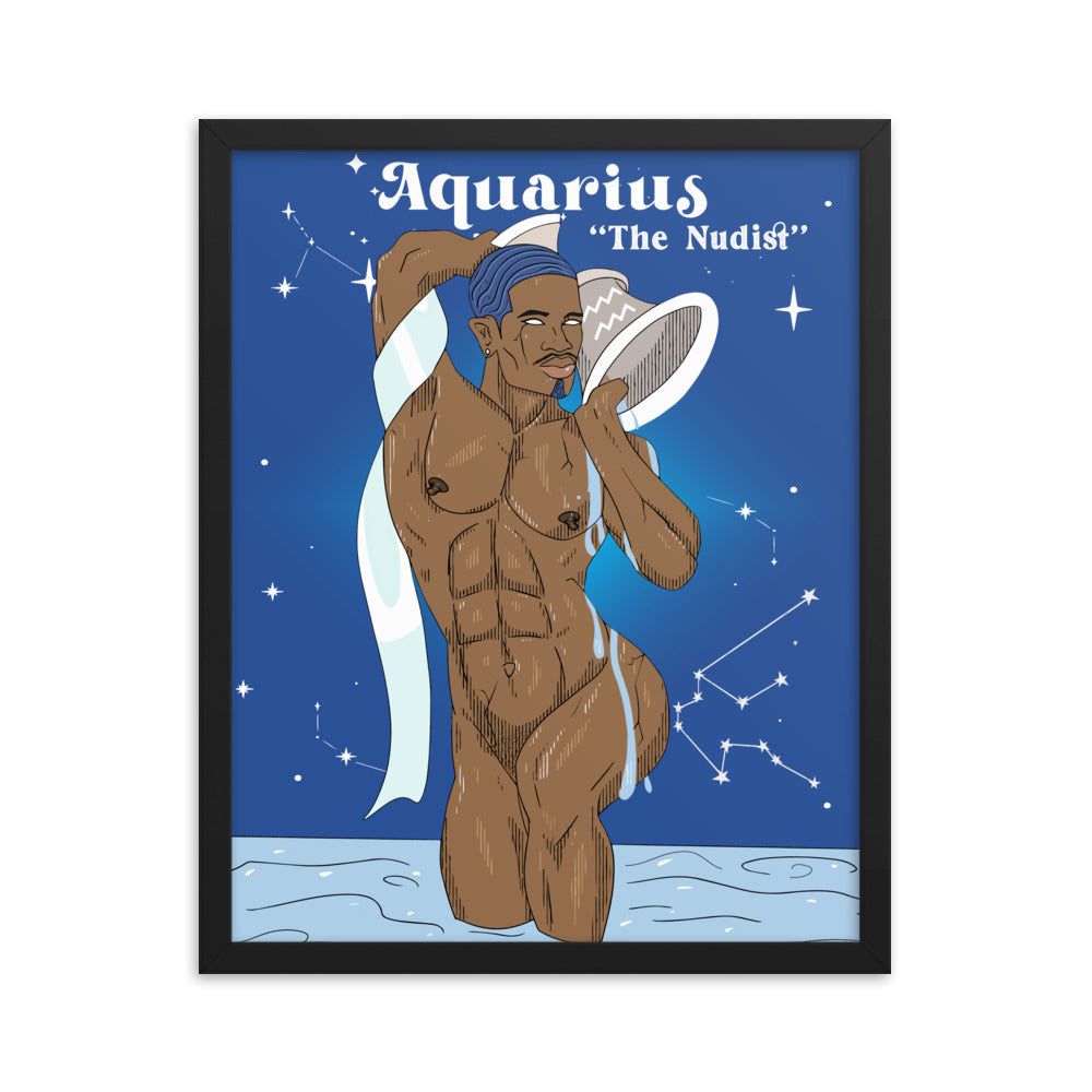 'Aquarius' Framed poster