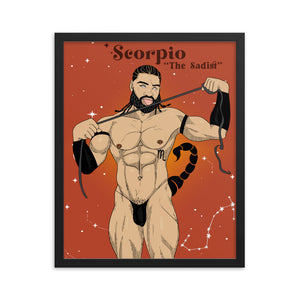 'Scorpio' Framed poster