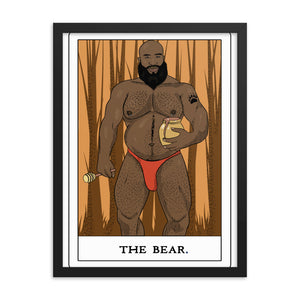 'The Bear' Tarot Framed poster