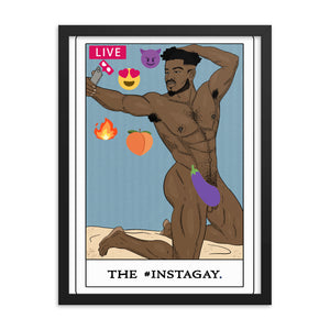 'The #Instagay' Tarot Framed poster