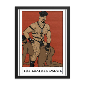 'The Leather Daddy' Tarot Framed poster