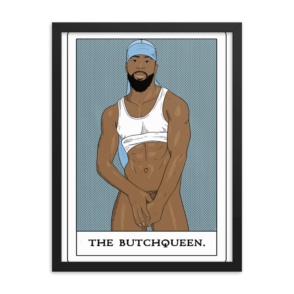 'The Butchqueen' Framed poster