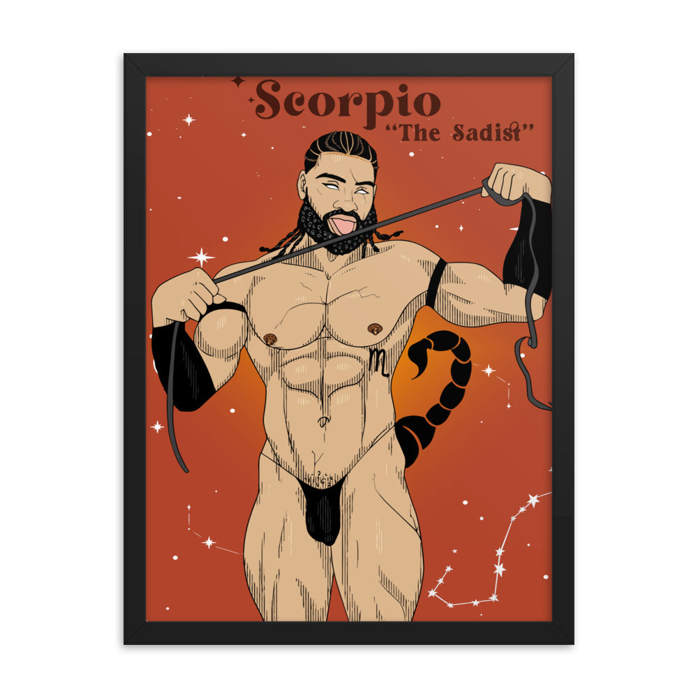 'Scorpio' Framed poster