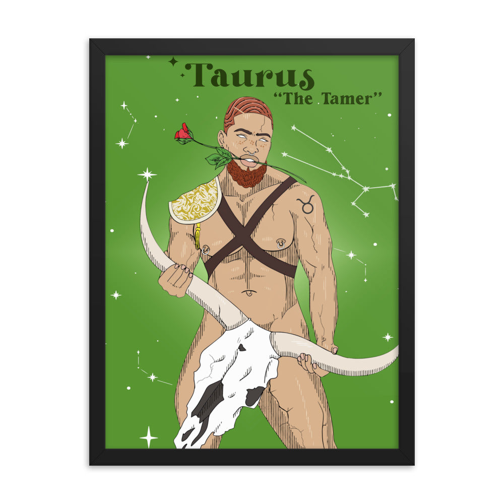 'Taurus' Framed poster