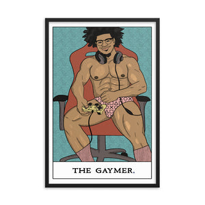 'The Gaymer' Tarot Framed poster