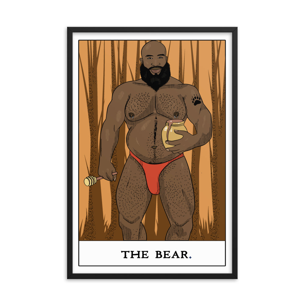 'The Bear' Tarot Framed poster