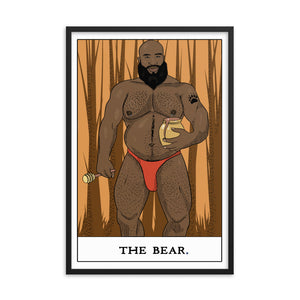 'The Bear' Tarot Framed poster