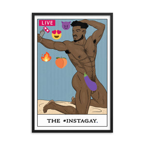 'The #Instagay' Tarot Framed poster