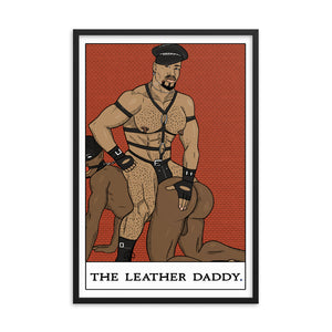 'The Leather Daddy' Tarot Framed poster