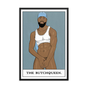 'The Butchqueen' Framed poster