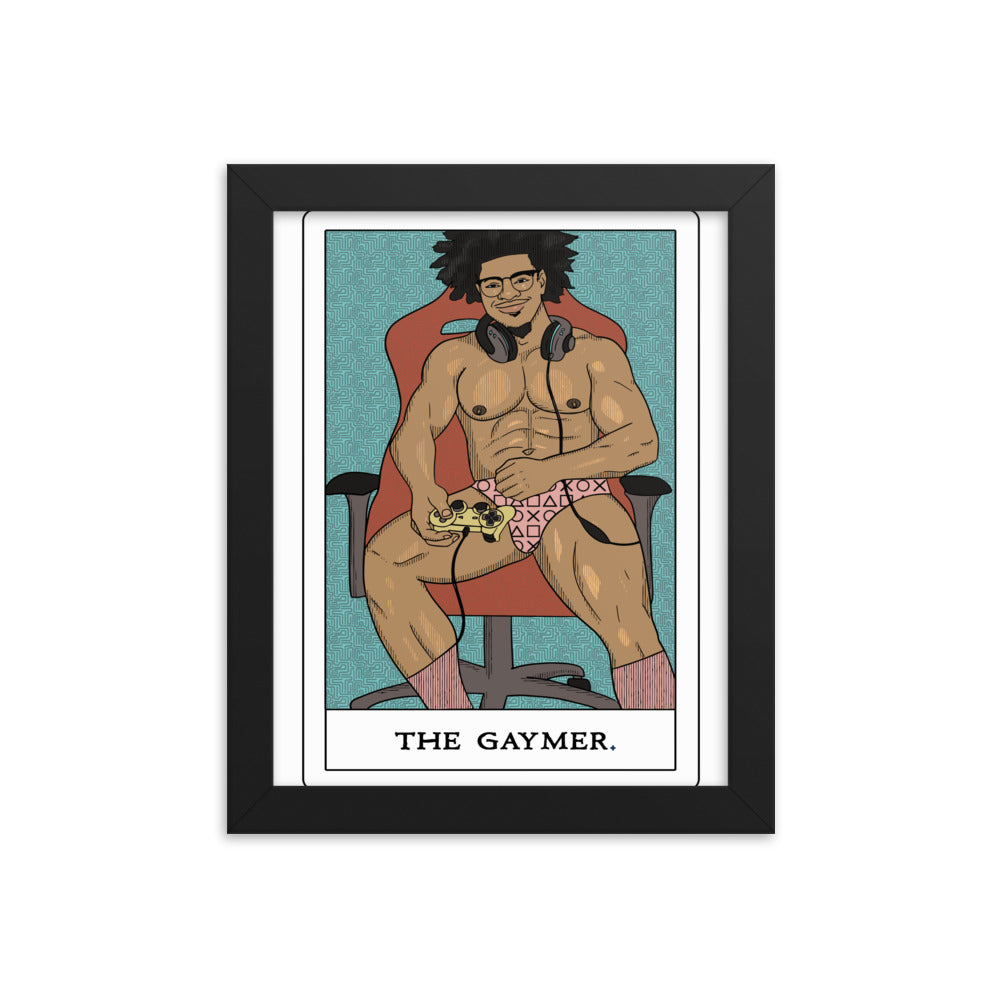 'The Gaymer' Tarot Framed poster