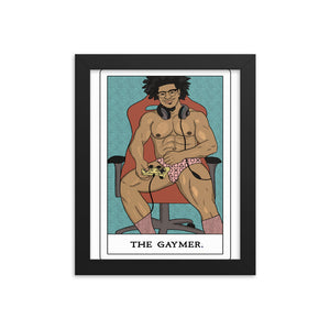 'The Gaymer' Tarot Framed poster