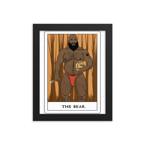 'The Bear' Tarot Framed poster