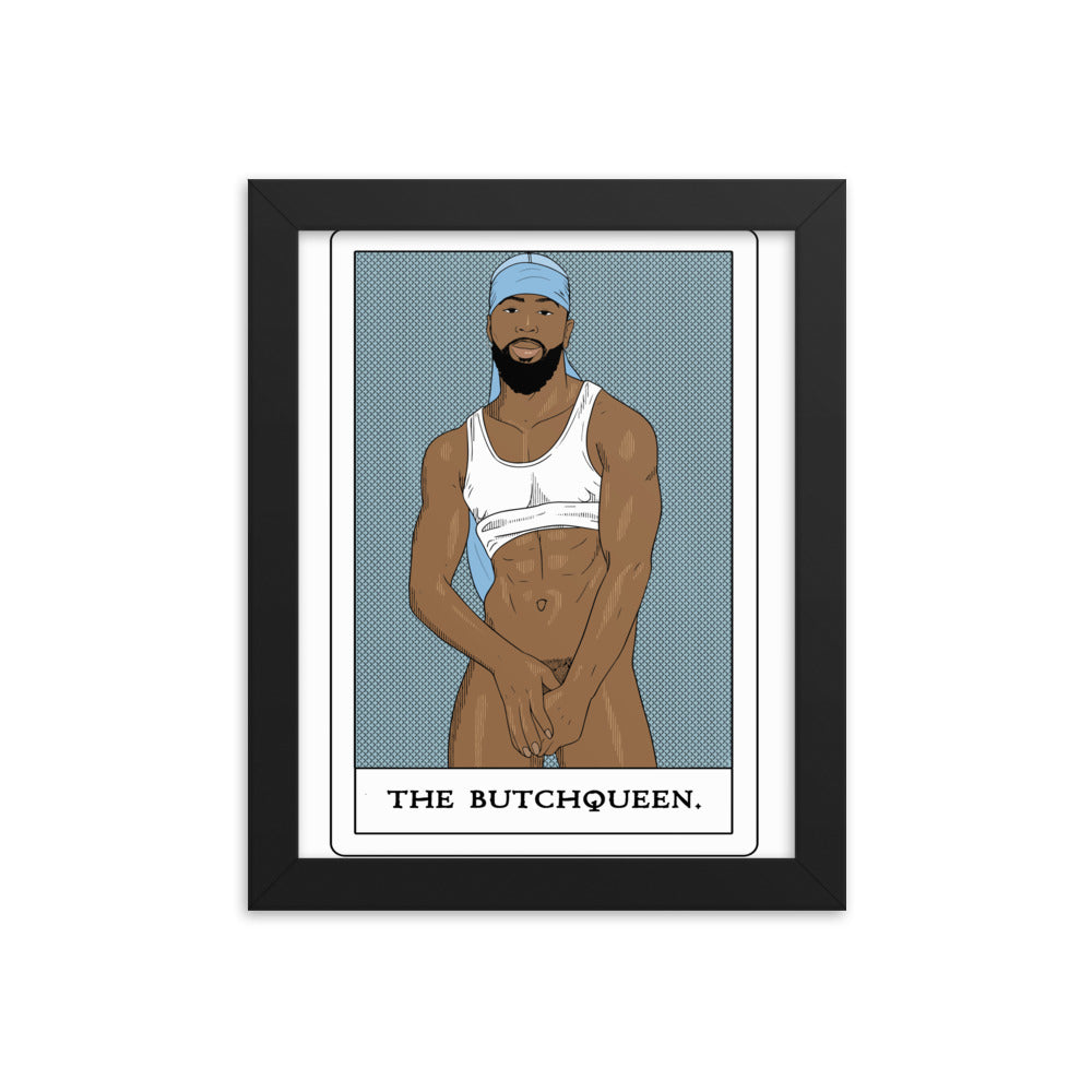 'The Butchqueen' Framed poster