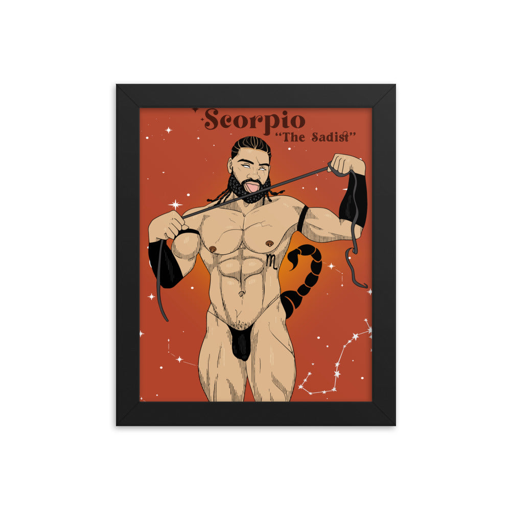 'Scorpio' Framed poster