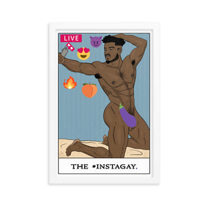 'The #Instagay' Tarot Framed poster