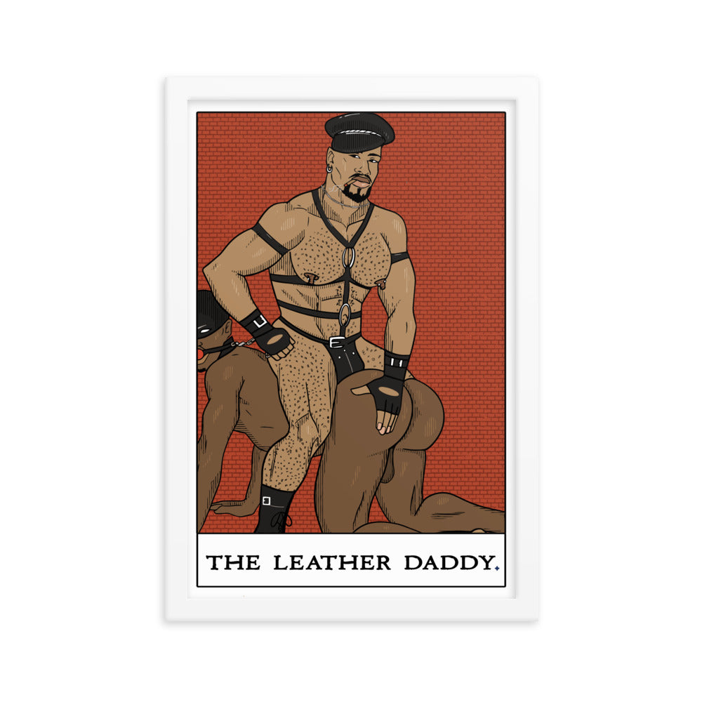 'The Leather Daddy' Tarot Framed poster